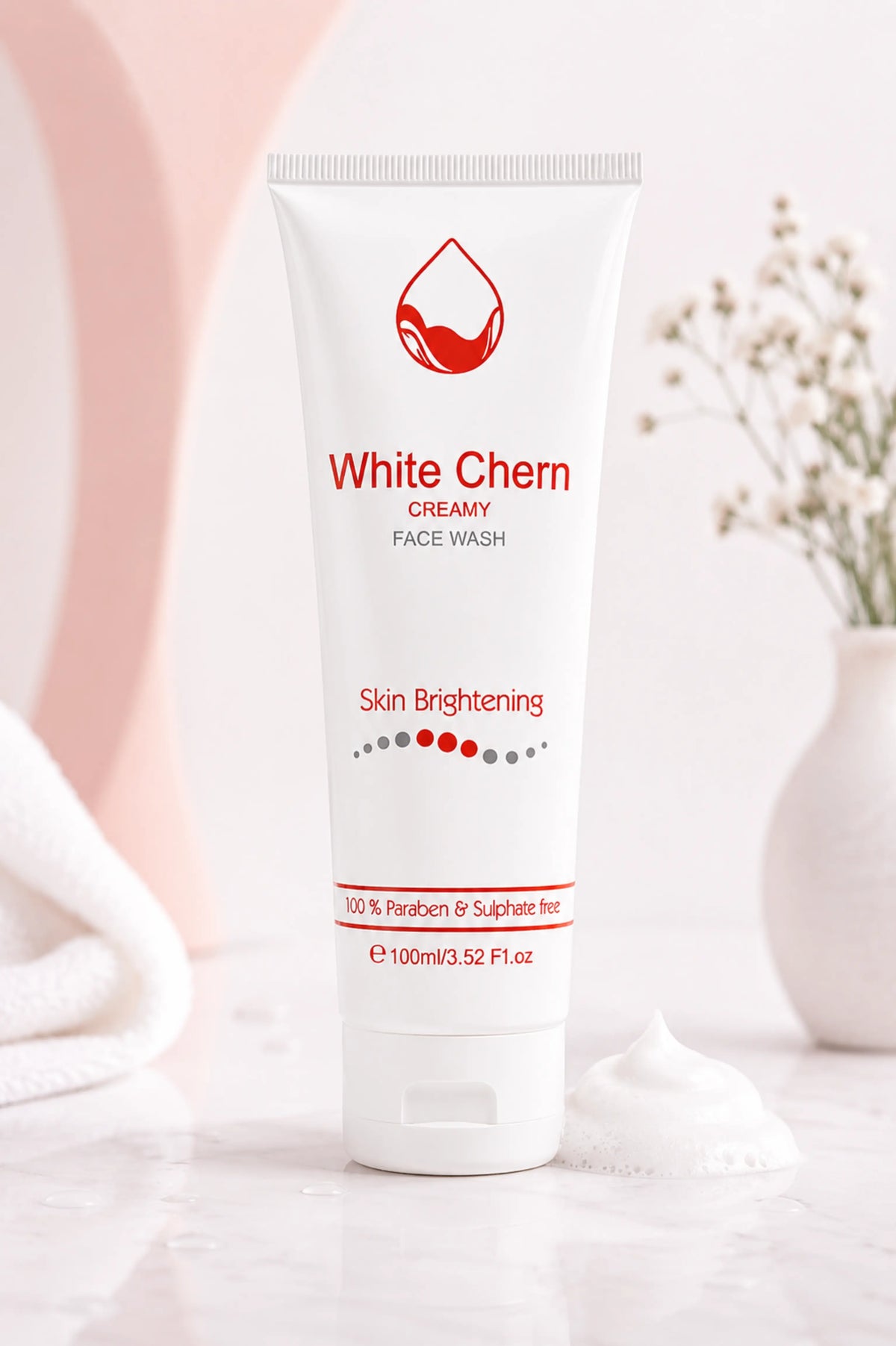 WhiteChem Creamy Face Wash – Gentle Hydrating Cleanser for Dry Skin
