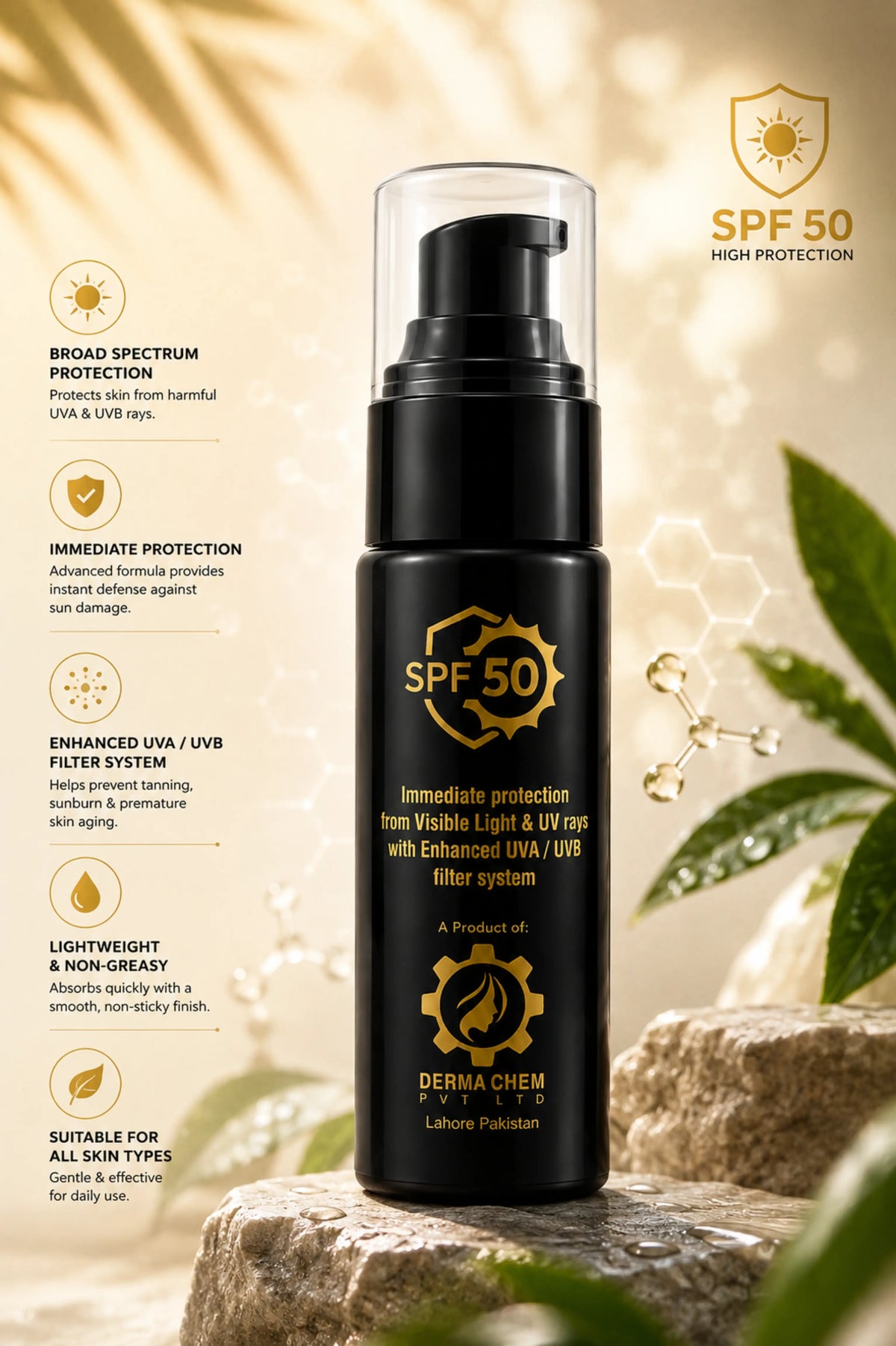 TintCHEM Sun Block Cream SPF 50